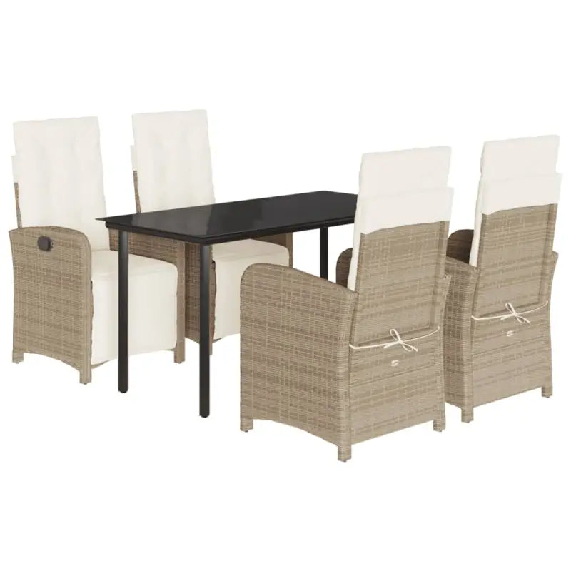 Poly rattan tuinset voor een comfortabele zitervaring en gemakkelijk schoonmaken - Tuinsets