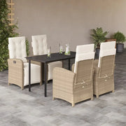 Poly rattan tuinset voor een comfortabele zitervaring en gemakkelijk schoonmaken - Tuinsets