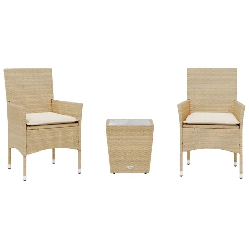 Poly rattan tuinset voor een comfortabele zitervaring en gemakkelijke schoonmaak - Tuinsets