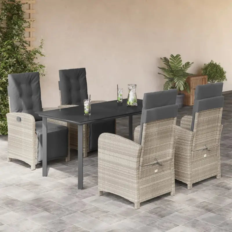 Poly rattan tuinset voor een comfortabele zitervaring gemakkelijk schoonmaken - Tuinsets