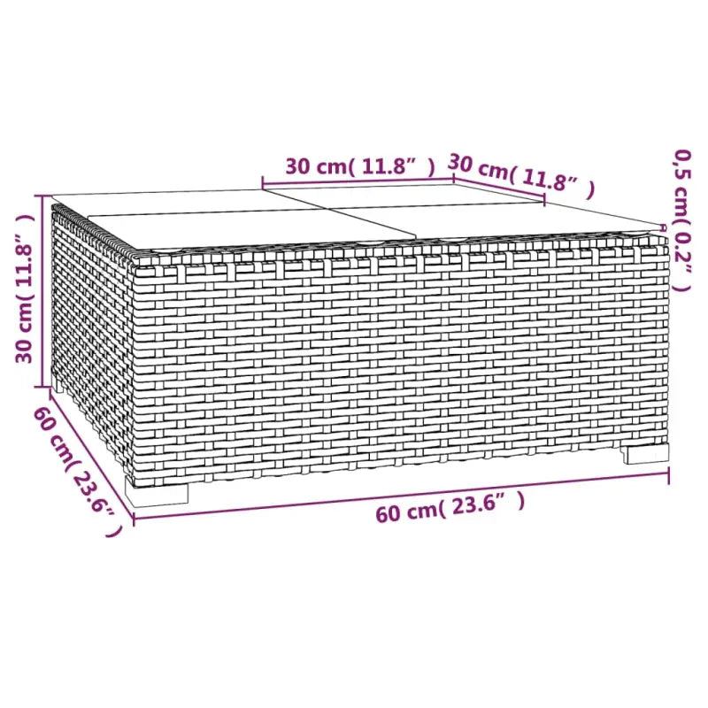 Poly Rattan Tuinset voor Familie en Vrienden Met Modulair Ontwerp - Tuinsets