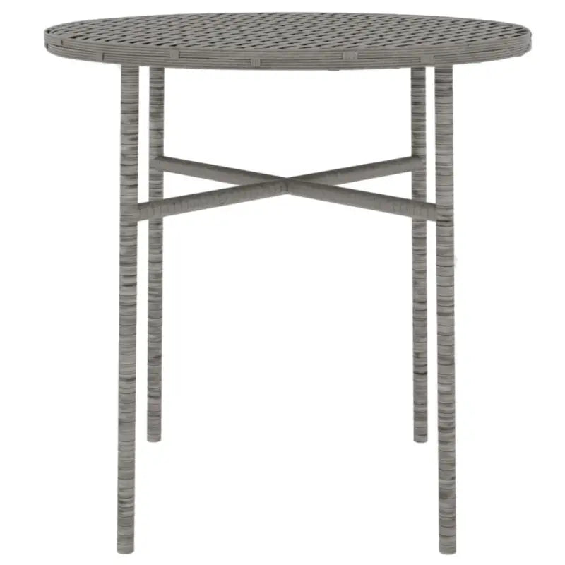 Poly rattan tuinset voor gezellige maaltijden en terrasplezier - Grijs - Tuinsets