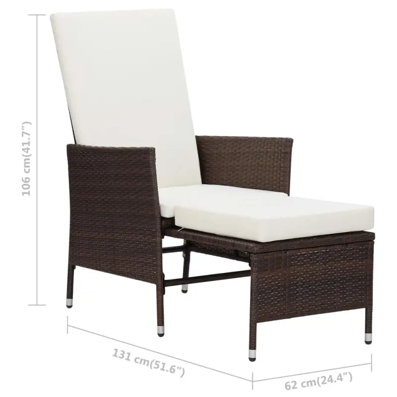 Poly Rattan Tuinset voor Relaxen op je Terras of in de Tuin - Tuinsets