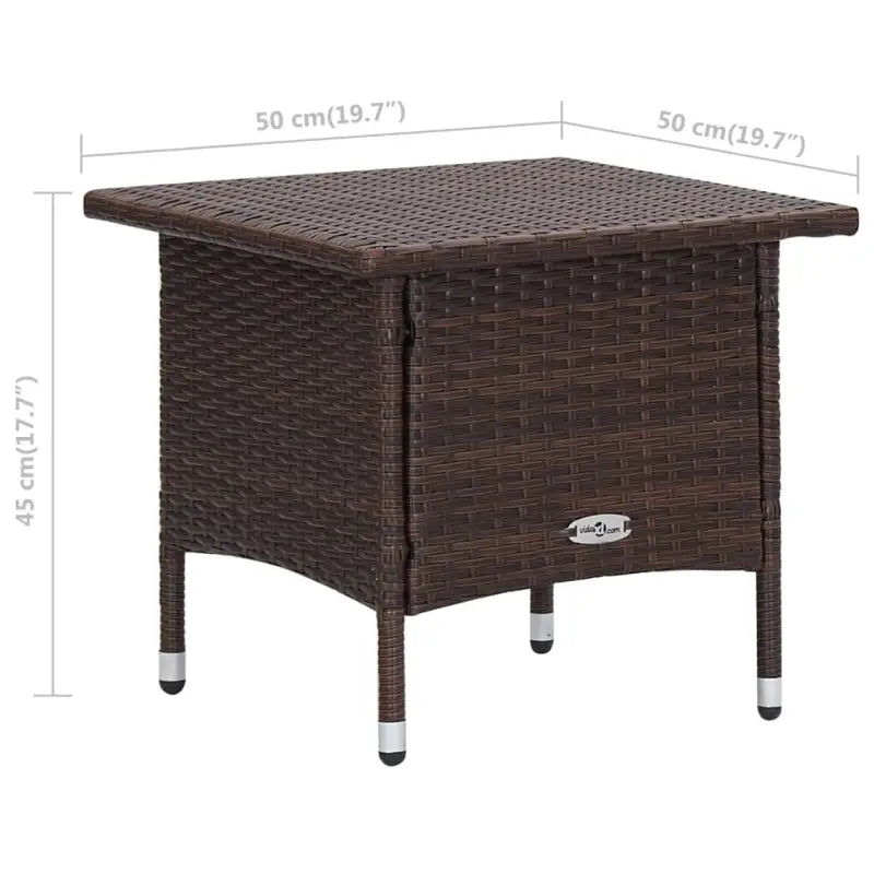 Poly Rattan Tuinset voor Relaxen op je Terras of in de Tuin - Tuinsets