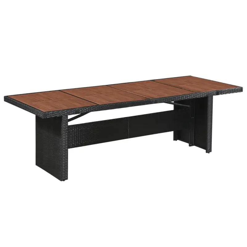 Poly rattan tuinset voor stijlvol tuinmeubilair inclusief levering bevat - Zwart - Tuinsets