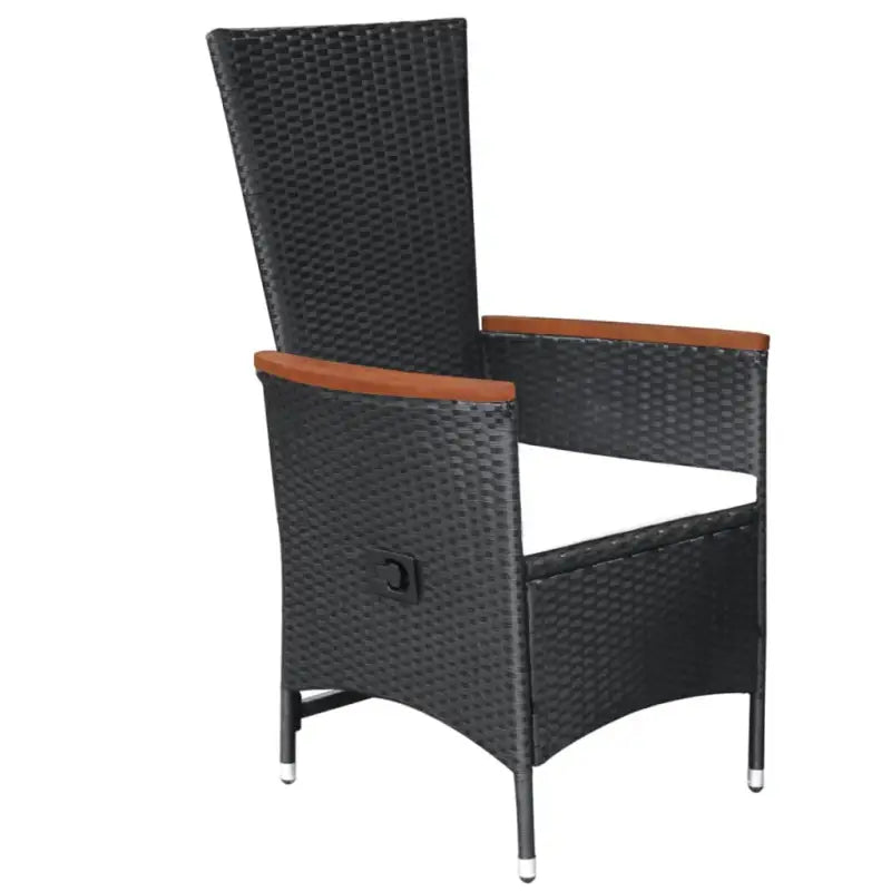 Poly rattan tuinset voor stijlvol tuinmeubilair inclusief levering bevat - Zwart - Tuinsets