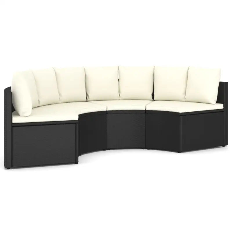 Poly Rattan Tuinsets voor een Comfortabele Loungehoek - Zwart - Tuinsets
