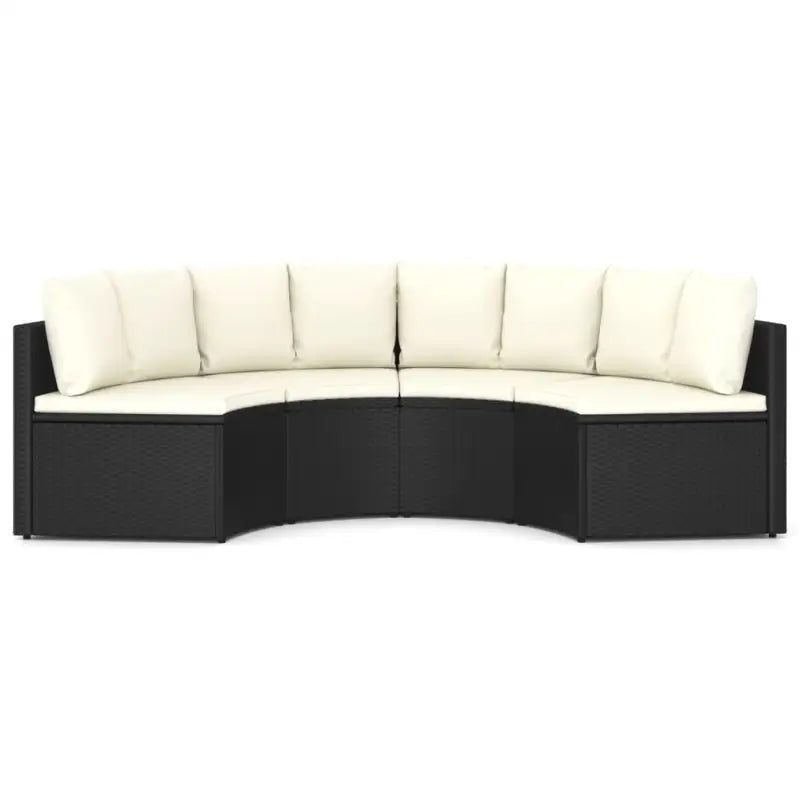 Poly Rattan Tuinsets voor een Comfortabele Loungehoek - Zwart - Tuinsets