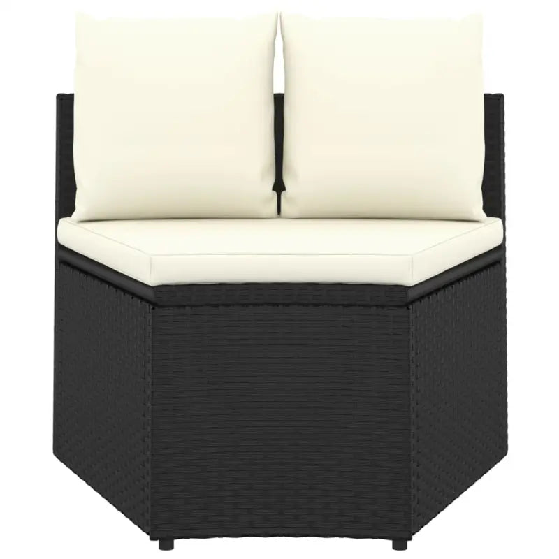 Poly Rattan Tuinsets voor een Comfortabele Loungehoek - Zwart - Tuinsets