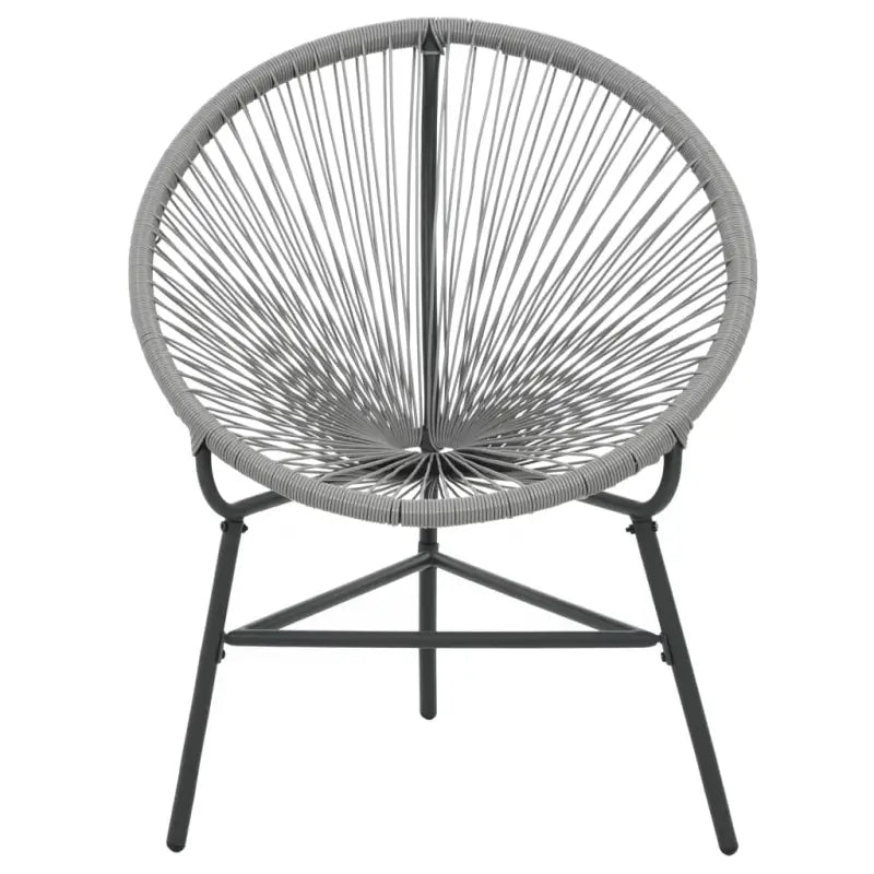 Poly rattan tuinstoelen met gepoedercoat stalen frame voor tuin en terras - Tuinstoelen