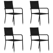 Poly Rattan Tuinstoelen voor Diner en Ontspanning - Tuinstoelen