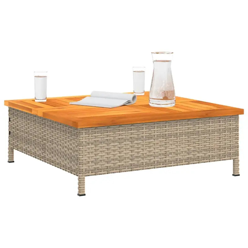 Poly rattan tuintafel voor gemakkelijk schoonmaken en gezellig samenzijn - Tuintafels