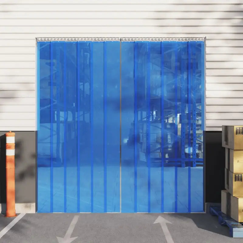Praktisch deurgordijn voor warmte lawaai en ongediertebestrijding - Blauw / 200 x 1.6 mm (10 m) / 1 - Gordijnen &