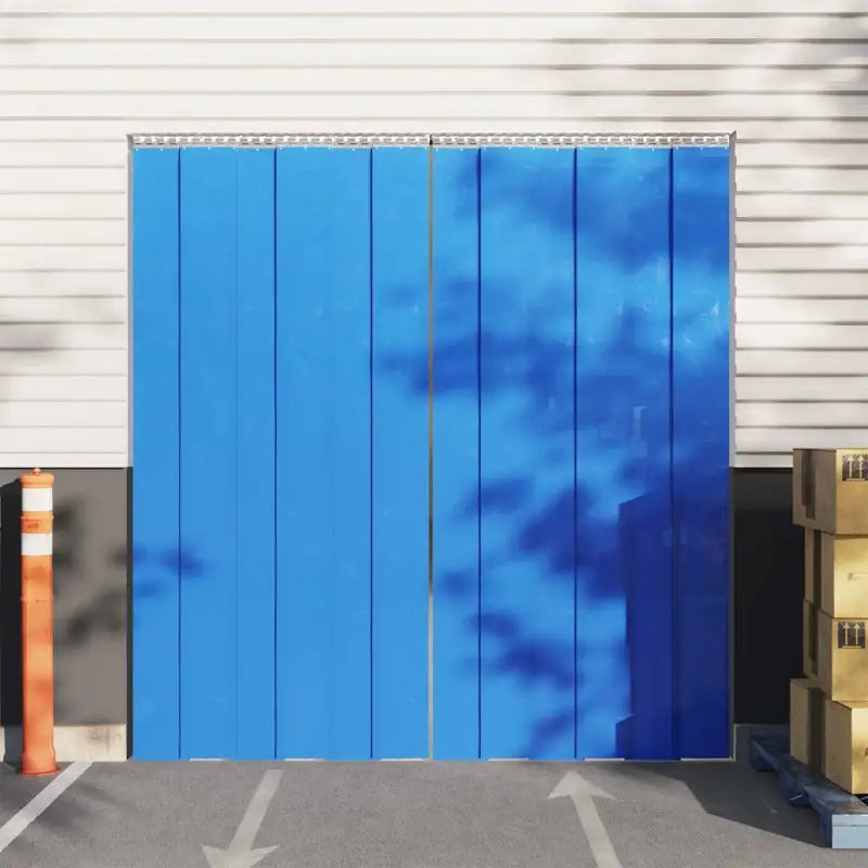 Praktisch deurgordijn voor warmte lawaai en ongediertebestrijding - Blauw / 200 x 1.6 mm (50 m) / 1 - Gordijnen &