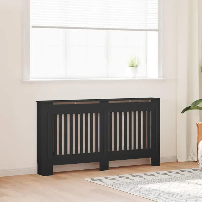 Radiatorombouw met levert inhoud voor decoratie en extra opbergruimte - Zwart / 152 x 19 x 81.5 cm / 1 - Accessoires