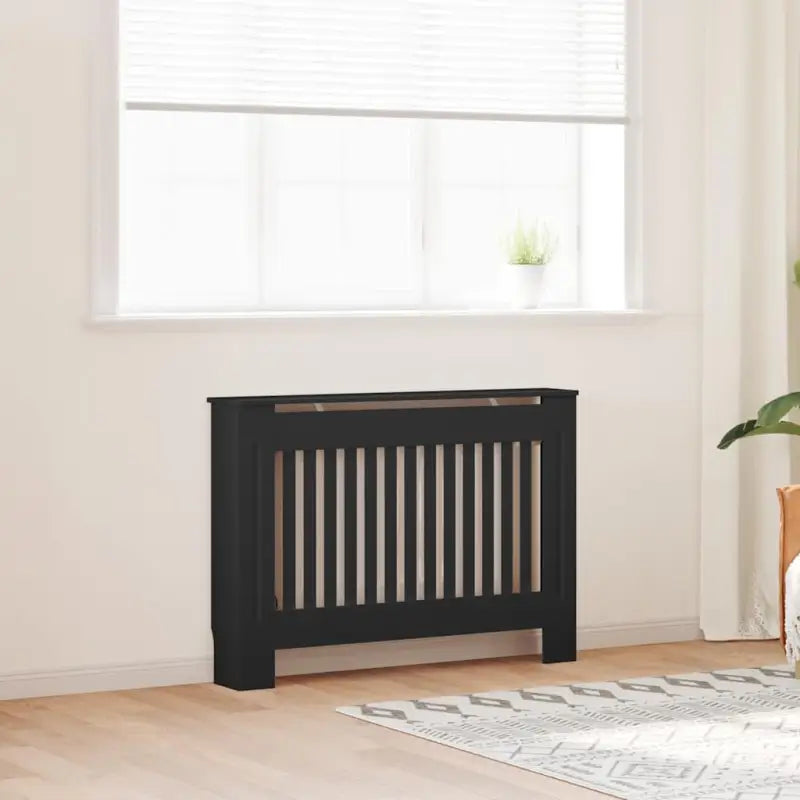Radiatorombouw met levert inhoud voor decoratie en extra opbergruimte - Zwart / 112 x 19 x 81.5 cm / 1 - Accessoires