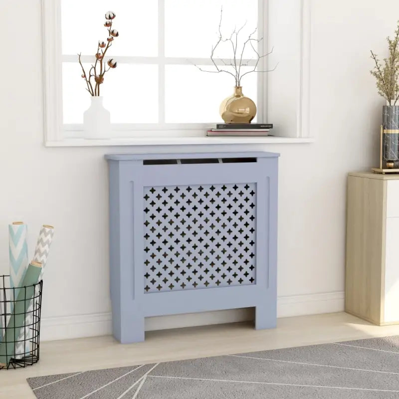 Radiatorombouw van MDF voor een stijlvolle woonkamerafwerking - Grijs / 78 x 19 x 81.5 cm / 1 - Accessoires