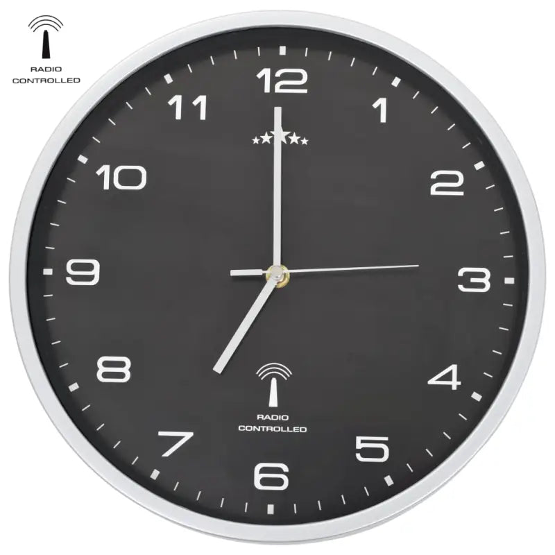 Radiogestuurde Wandklok met automatische tijdsaanpassing - Zwart - Wandklokken