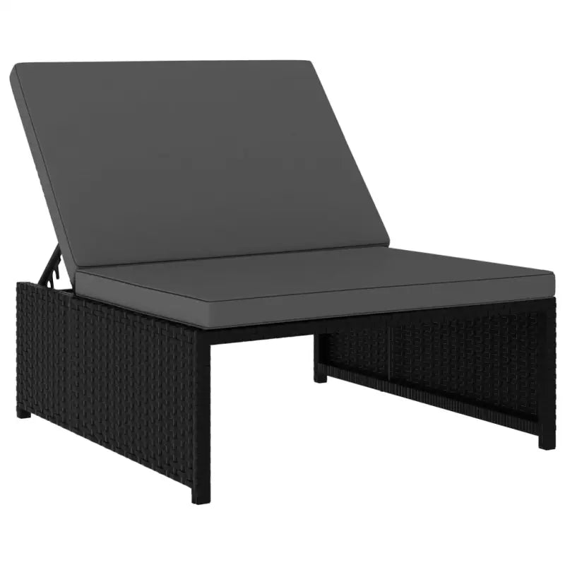 Rattan Loungeset met levering bevat van poly rattan voor tuin of terras - Ligstoelen