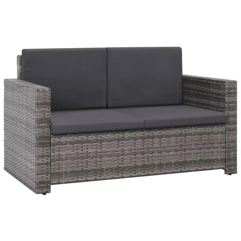Rattan tuinset met gepoedercoat stalen frame voor een elegante buitenruimte - Tuinsets