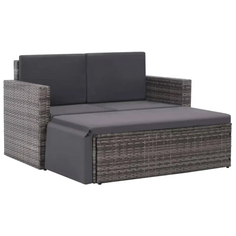 Rattan tuinset met gepoedercoat stalen frame voor een elegante buitenruimte - Tuinsets