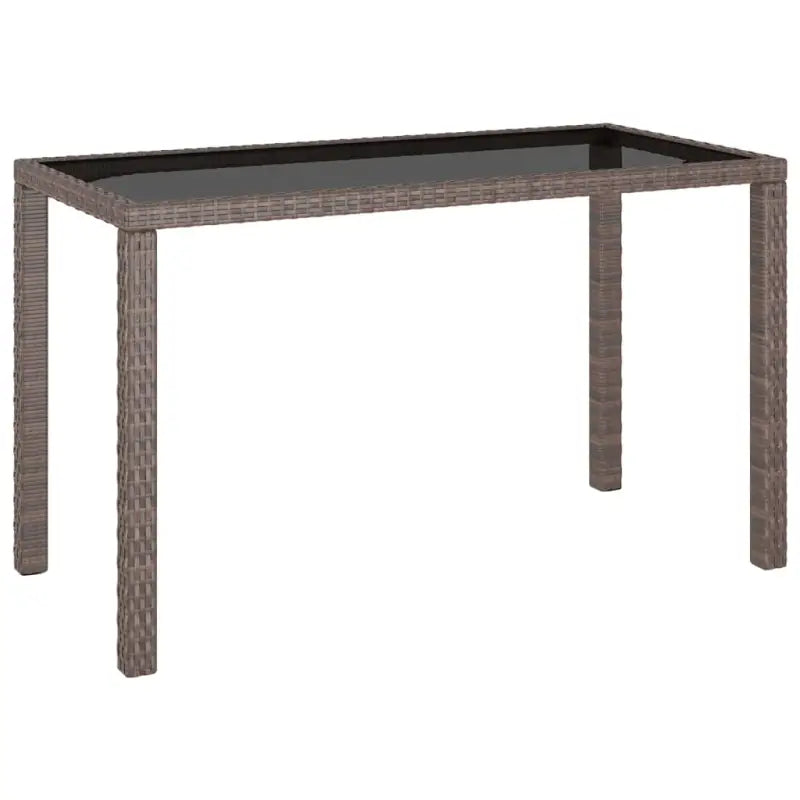 Rattan Tuinset met Glazen Tafelblad en Levering Bevat - Tuinsets