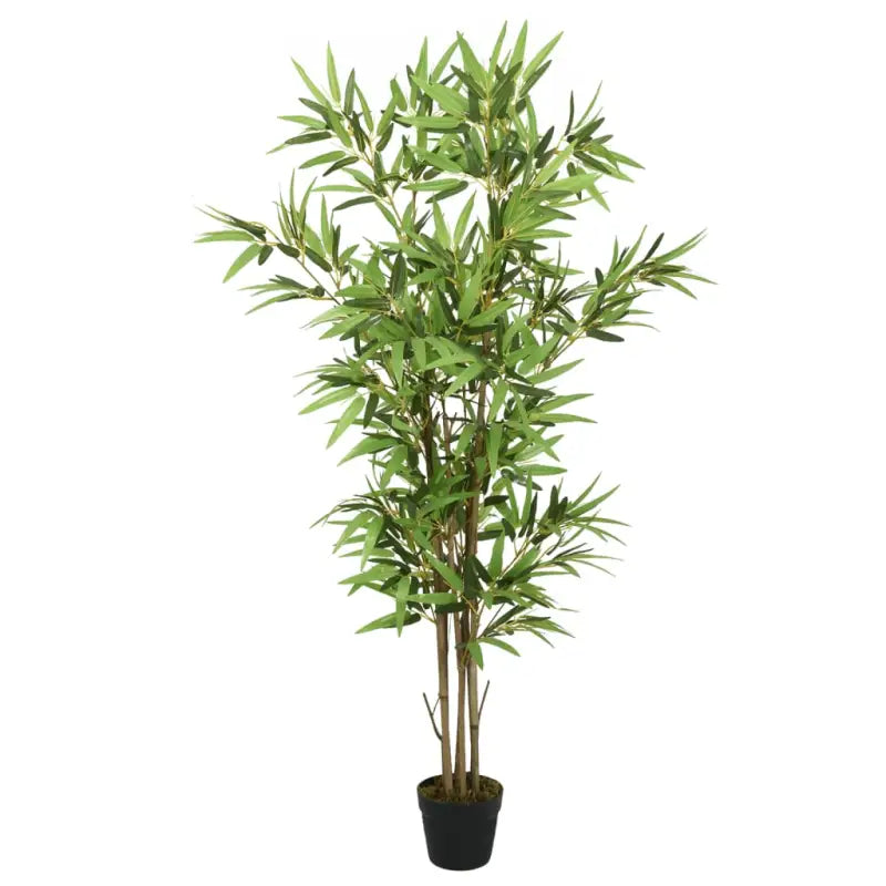 Realistische kunstbamboe plant in kunststof pot voor huis en kantoor - 16 x 150 cm / 1 - Kunstplanten