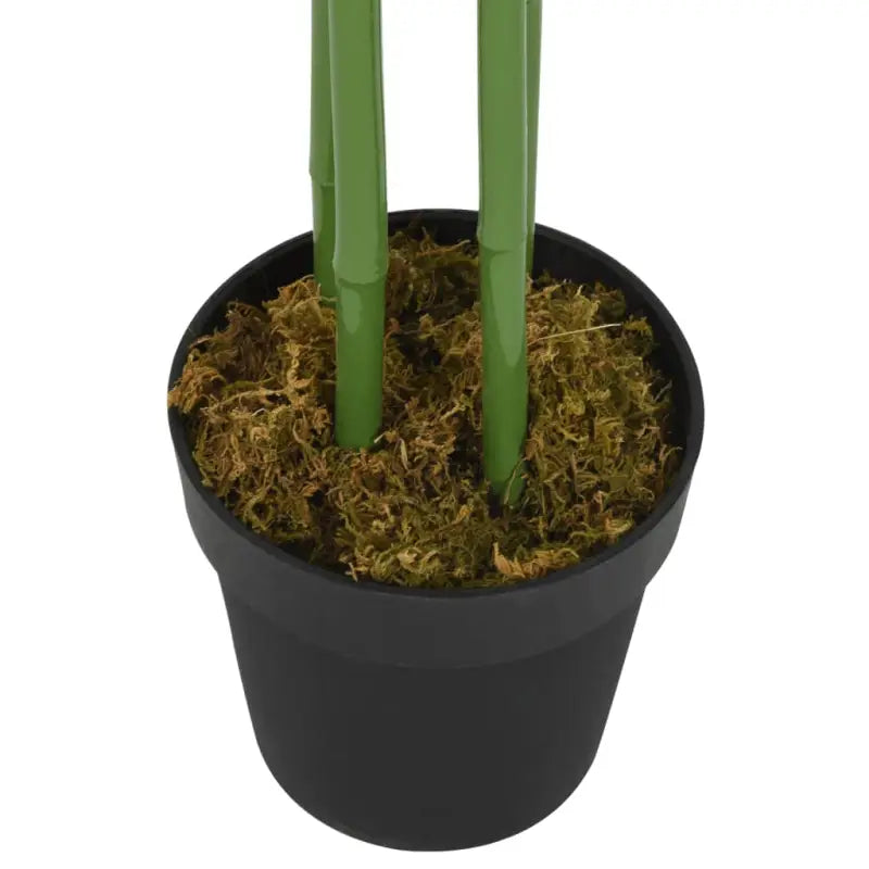 Realistische kunstbamboe plant in kunststof pot voor woonkamer en kantoor - Kunstplanten