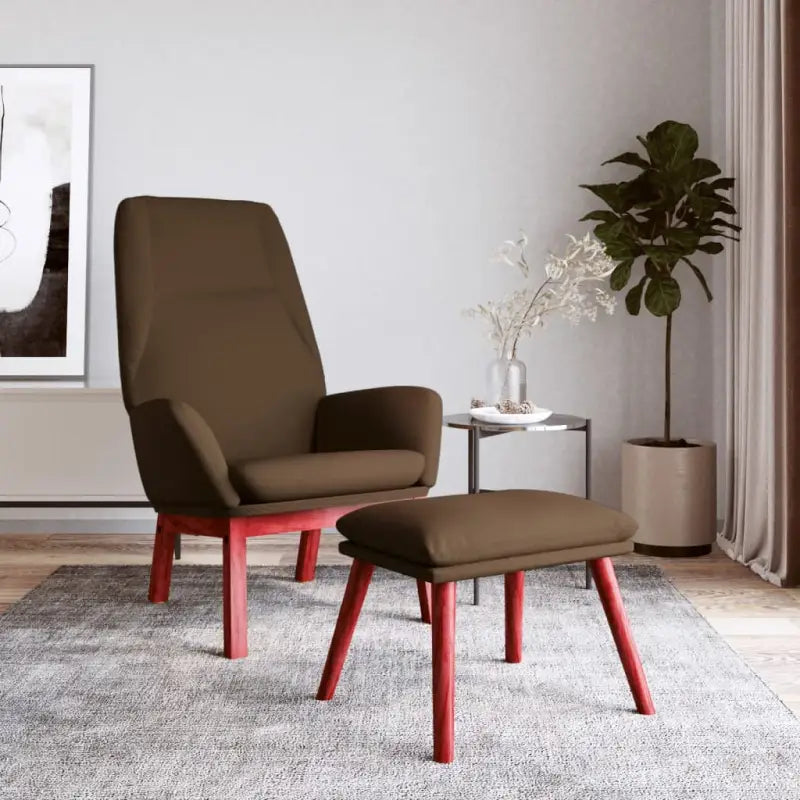 Relaxfauteuil met massief rubberwood voor ultiem comfort - Bruin / 1 / Met voetensteun - Fauteuils & Relaxfauteuils