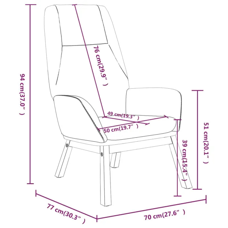 Relaxfauteuil met massief rubberwood voor ultiem comfort - Fauteuils & Relaxfauteuils