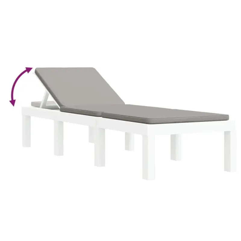 Relaxstoel voor in de tuin met duurzaam polypropeen materiaal - Tuinsets