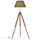 Retro vloerlamp van massief teakhout met vintage ontwerp - Lampen