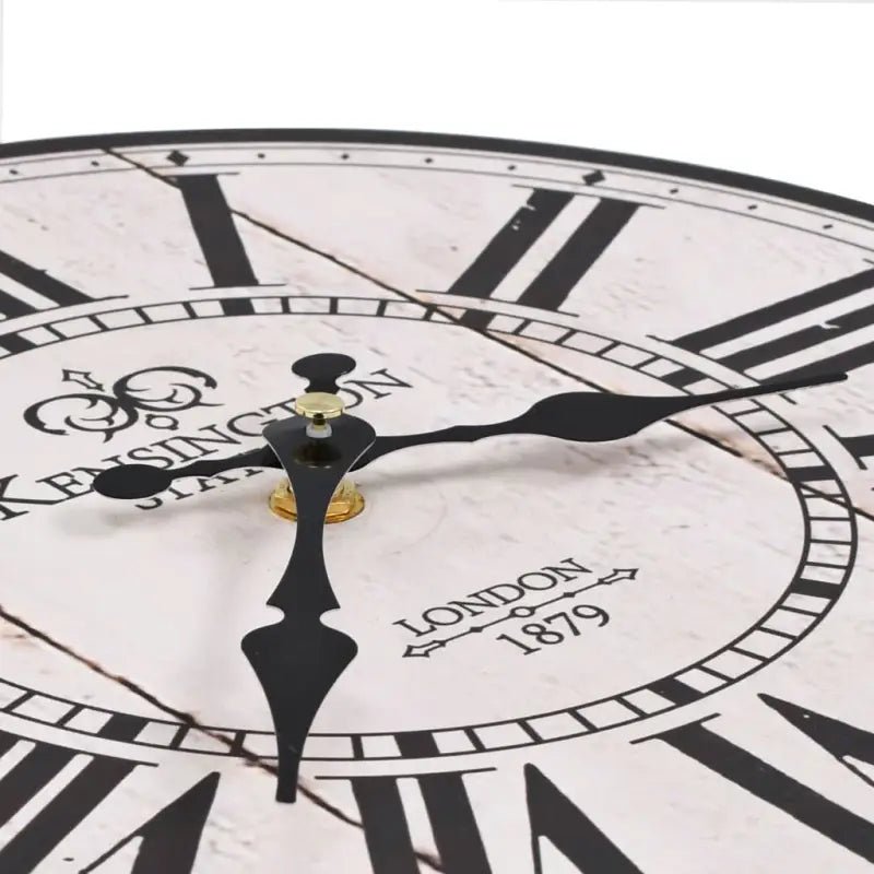 Retro wandklok voor keuken of woonkamer met grote wijzerplaat - Wandklokken
