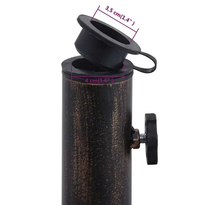 Robuuste gietijzeren parasolvoet voor stabiliteit - Parasolvoeten