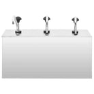 Roestvrij staal sausdispenser voor buffet en barbecue met morsvrije doseerfunctie - Kruidenpotjes