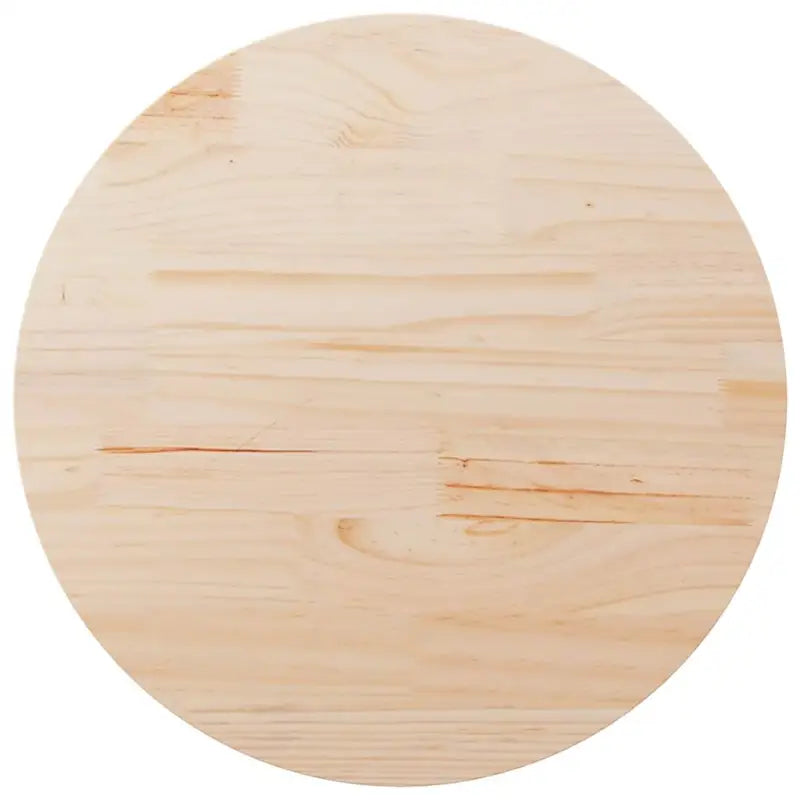 Rond tafelblad van massief grenenhout voor eettafels en salontafels - Naturel / Ø 80 x 2.5 cm / 1 - Tafelbladen