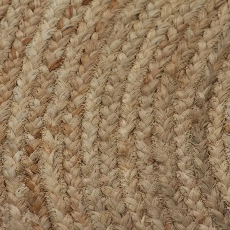 Rond vloerkleed van gevlochten jute met aantrekkelijke textuur - Vloerkleden