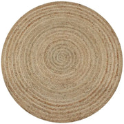 Rond vloerkleed van gevlochten jute met aantrekkelijke textuur - Vloerkleden