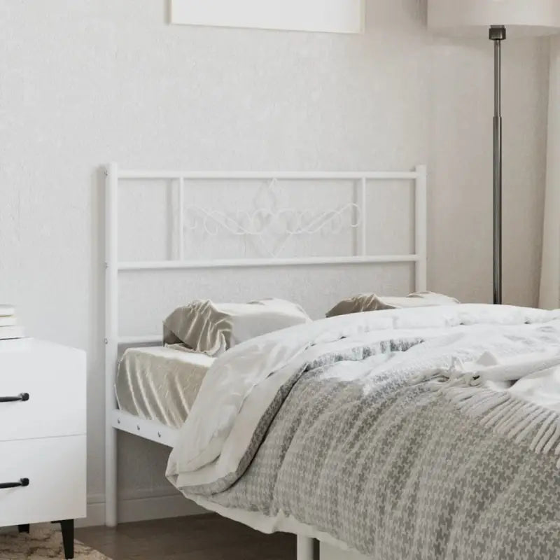 Ronde buizen hoofdbord met trendy ontwerp voor elke slaapkamer - Wit / 80 cm / 1 - Hoofdborden en voetborden