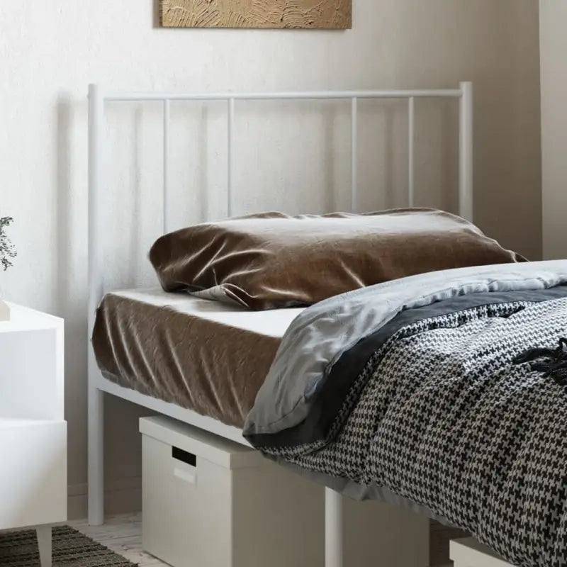 Ronde buizen hoofdbord met trendy ontwerp voor elke slaapkamer - Wit / 80 cm / 1 - Hoofdborden en voetborden