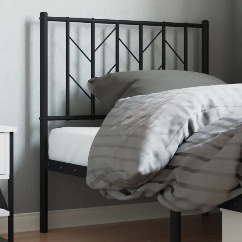Ronde buizen hoofdbord voor een stijlvolle slaapkamer uitstraling - Zwart / 80 cm / 1 - Hoofdborden en voetborden