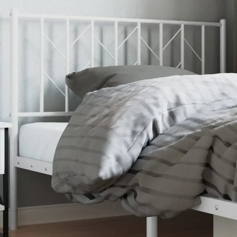 Ronde buizen hoofdbord voor een stijlvolle slaapkamer uitstraling - Wit / 107 cm / 1 - Hoofdborden en voetborden
