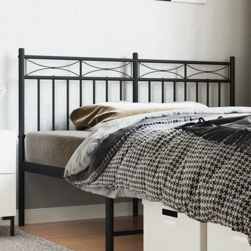 Ronde buizen houten hoofdborden voor een tijdloze slaapkamer uitstraling - Zwart / 140 cm / 1 - Hoofdborden