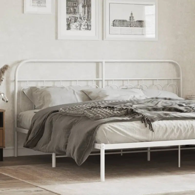 Ronde buizen voor hoofdborden en voetborden met modern design - Wit / 200 cm / 1 - Hoofdborden en voetborden