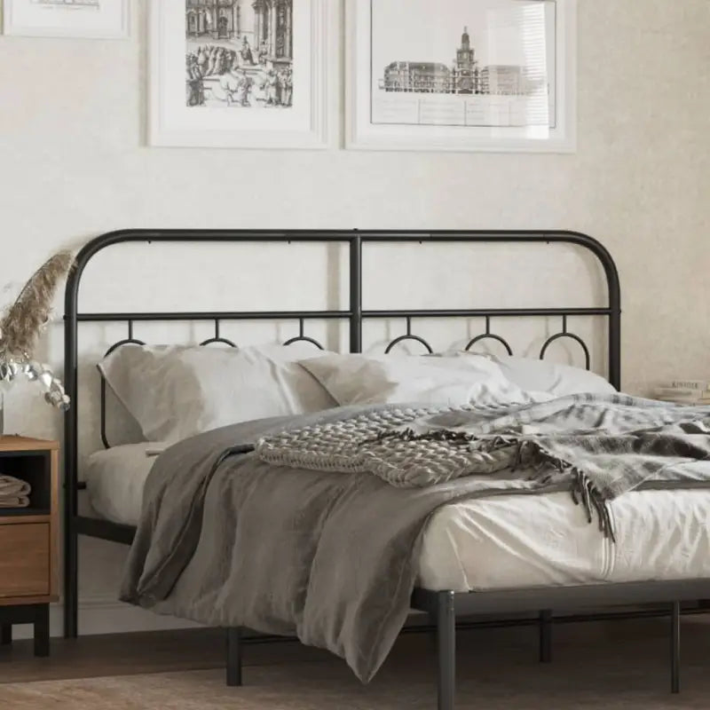 Ronde buizen voor hoofdborden en voetborden met modern design - Zwart / 150 cm / 1 - Hoofdborden en voetborden