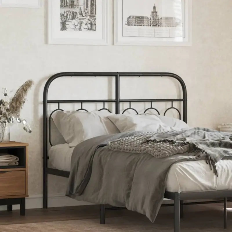 Ronde buizen voor hoofdborden en voetborden met modern design - Zwart / 120 cm / 1 - Hoofdborden en voetborden