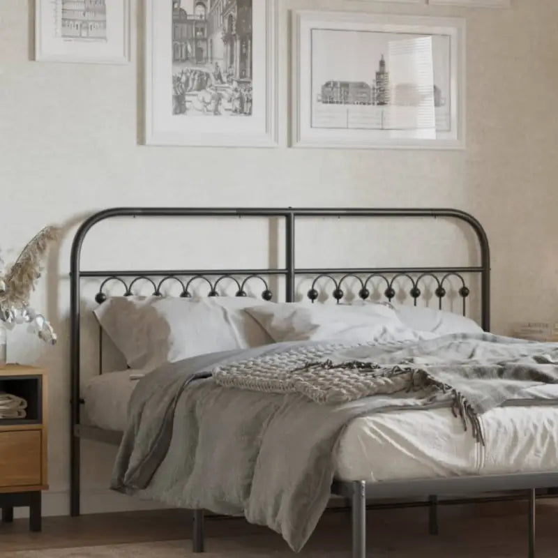 Ronde buizen voor hoofdborden en voetborden met trendy ontwerp - Zwart / 160 cm / 1 - Hoofdborden en voetborden