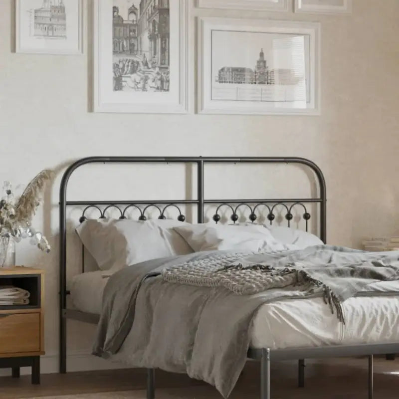 Ronde buizen voor hoofdborden en voetborden met trendy ontwerp - Zwart / 135 cm / 1 - Hoofdborden en voetborden