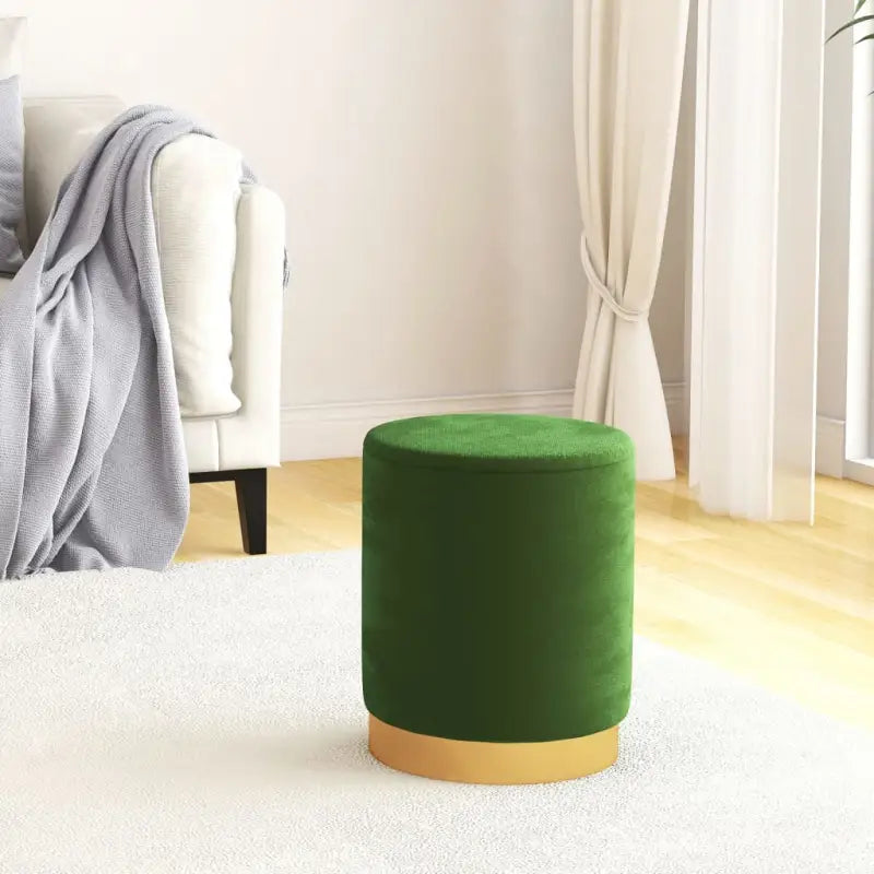 Ronde fluwelen hocker met opbergruimte voor comfortabel en praktisch gebruik - Klapstoelen & krukken