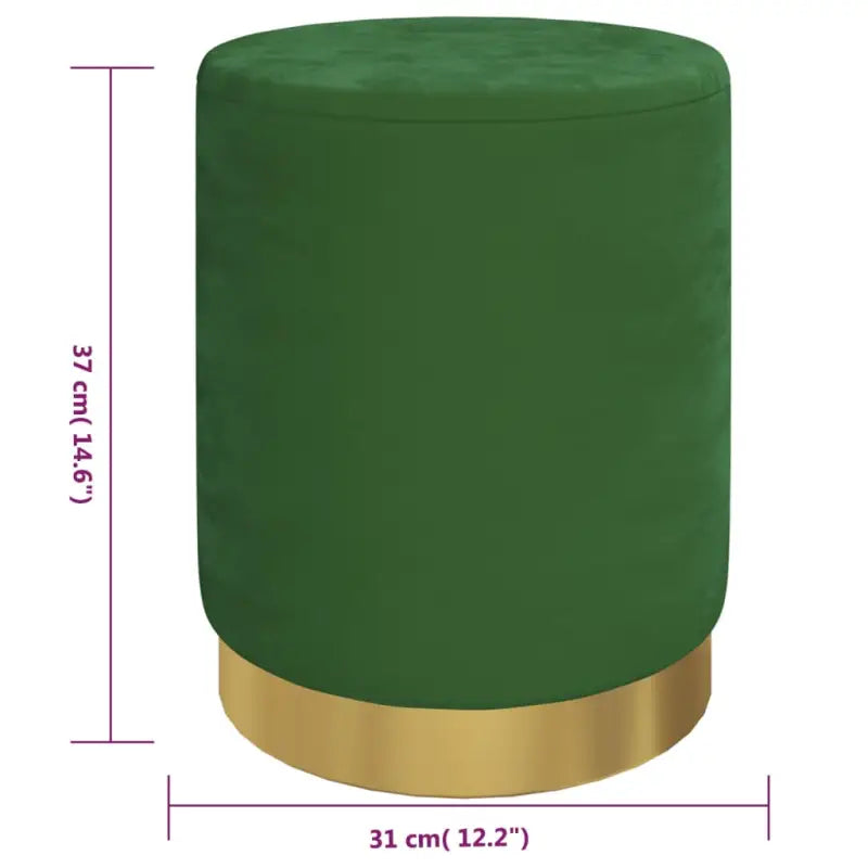Ronde fluwelen hocker met opbergruimte voor comfortabel en praktisch gebruik - Klapstoelen & krukken
